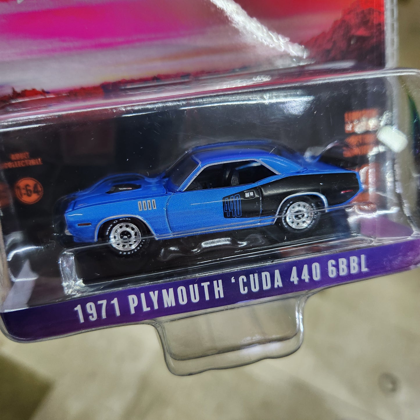 Greenlight - 'Barracuda 60 Years' - 1971 Plymouth 'Cuda 440 6BBL