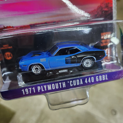 Greenlight - 'Barracuda 60 Years' - 1971 Plymouth 'Cuda 440 6BBL
