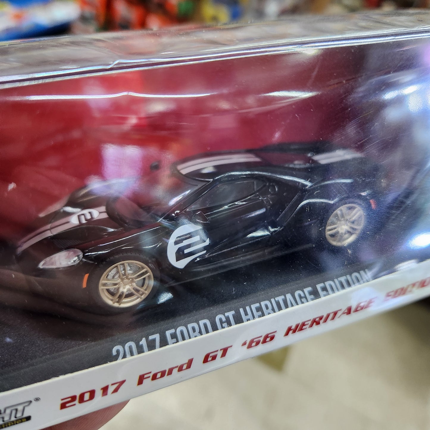 Greenlight - 2017 Ford GT '66 Heritage Edition #2 (Black) - 1:43 Scale