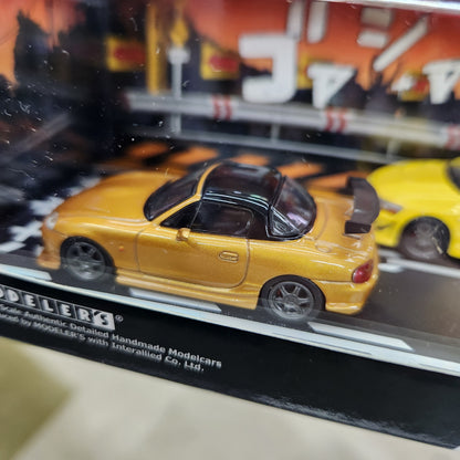 Modelers - Initial D Set Vol.6 Omiya Satoshi Roadster (NB8C) & Kobayakawa Lancer Evolution VII