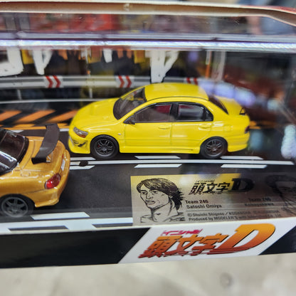 Modelers - Initial D Set Vol.6 Omiya Satoshi Roadster (NB8C) & Kobayakawa Lancer Evolution VII