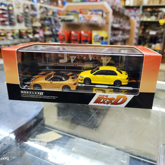 Modelers - Initial D Set Vol.6 Omiya Satoshi Roadster (NB8C) & Kobayakawa Lancer Evolution VII