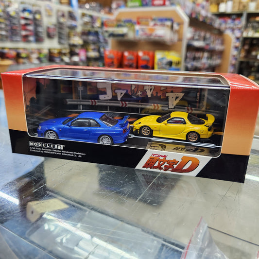 Modelers - Initial D Set Vol. 8 Keisuke Takahashi Mazda RX7 FD3S VS Kozo Hoshino Nissan Skyline GTR (R34)