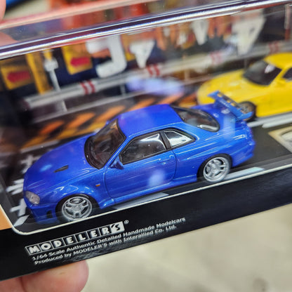 Modelers - Initial D Set Vol. 8 Keisuke Takahashi Mazda RX7 FD3S VS Kozo Hoshino Nissan Skyline GTR (R34)