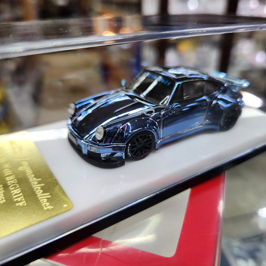 MyModelCollect - Porsche RWB 930 (Chrome Blue) - 1:64 Scale
