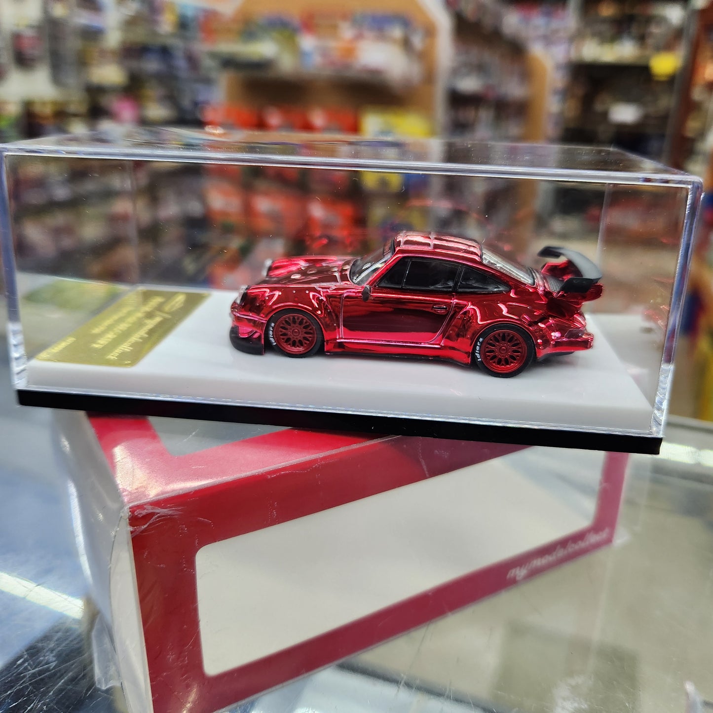 MyModelCollect - Porsche RWB 930 (Chrome Red) - 1:64 Scale