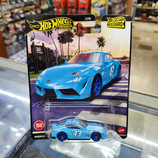 Hot Wheels Premium - Boulevard #155 - 2021 Toyota GR Supra - Petty Racing Blue