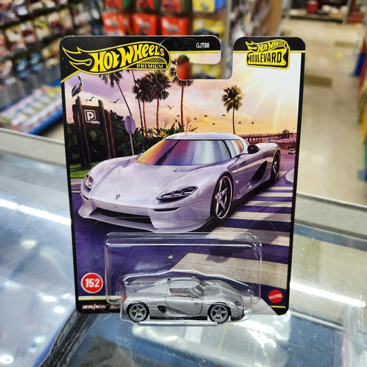 Hot Wheels Premium - Boulevard #152 - Koenigsegg CC850 - Moon Silver