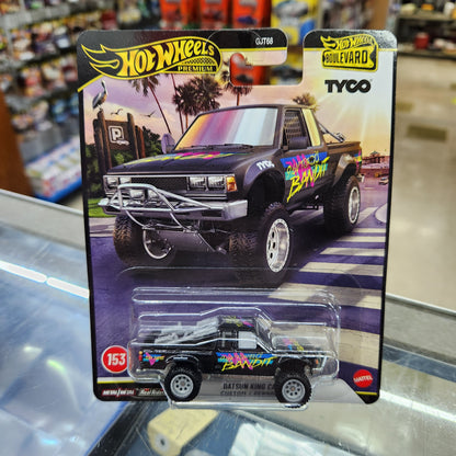 Hot Wheels Premium - Boulevard #153 - Datsun King Cab - Baja Custom - Black