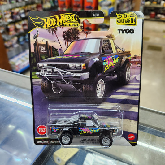 Hot Wheels Premium - Boulevard #153 - Datsun King Cab - Baja Custom - Black