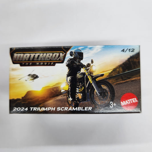 Matchbox - 'Matchbox: The Movie' - 2024 Triumph Scrambler Motorbike - Boxed