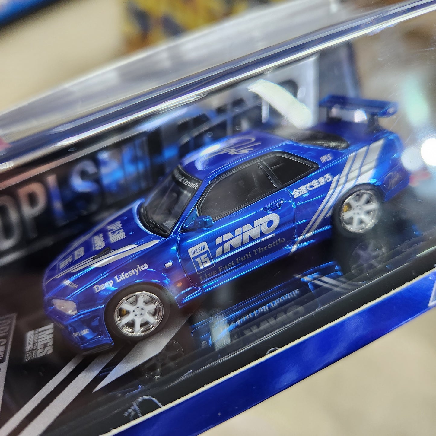 INNO64 - Nissan Skyline GT-R (R34) 'DPLS x INNO64' - Chrome Blue