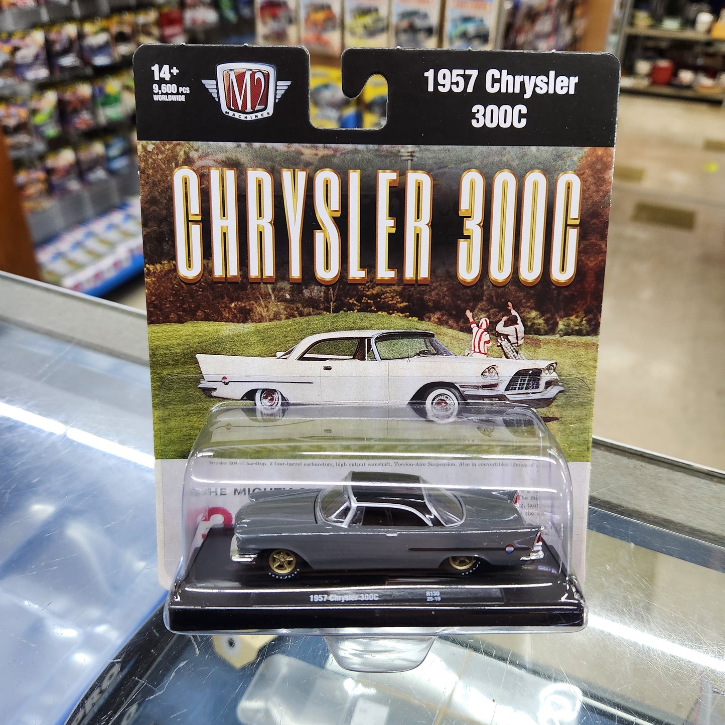 M2 Machines - 'Auto-Drivers' Mix 130 - 1957 Chrysler 300C (Grey/Black)