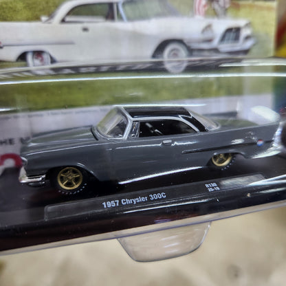 M2 Machines - 'Auto-Drivers' Mix 130 - 1957 Chrysler 300C (Grey/Black)
