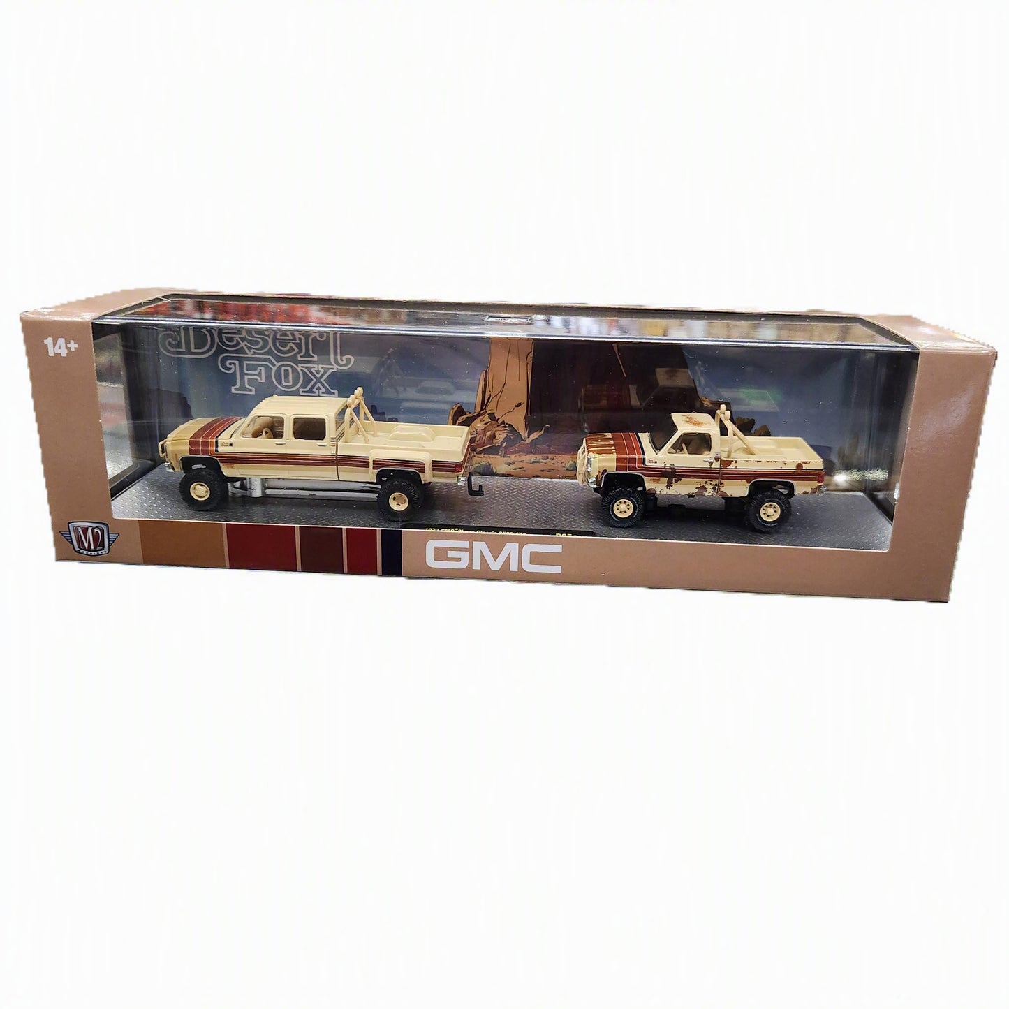 M2 Machines - 'Auto-Haulers' Mix 95 - 1977 GMC Sierra Classic 3500 + 1977 GMC Sierra Desert Fox