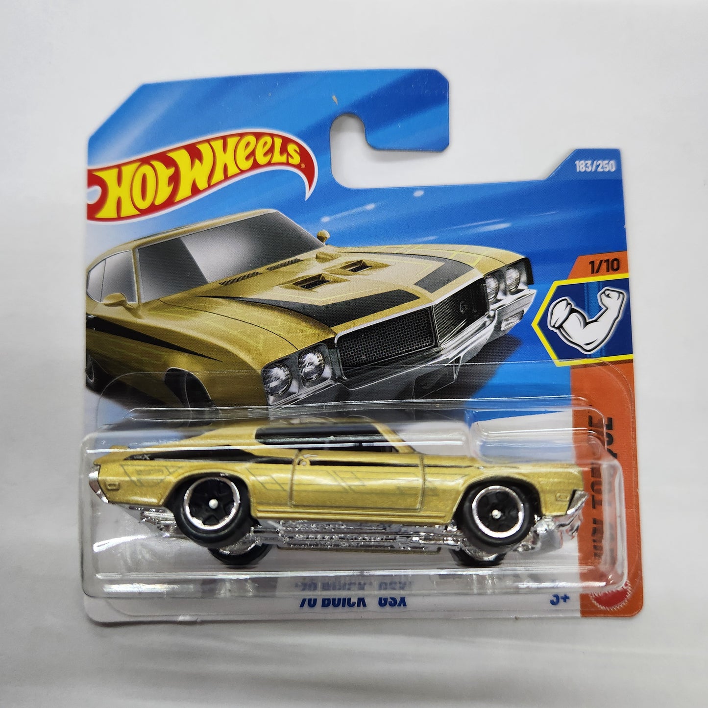 Hot Wheels - 1970 Buick GSX (Gold) - Short Card