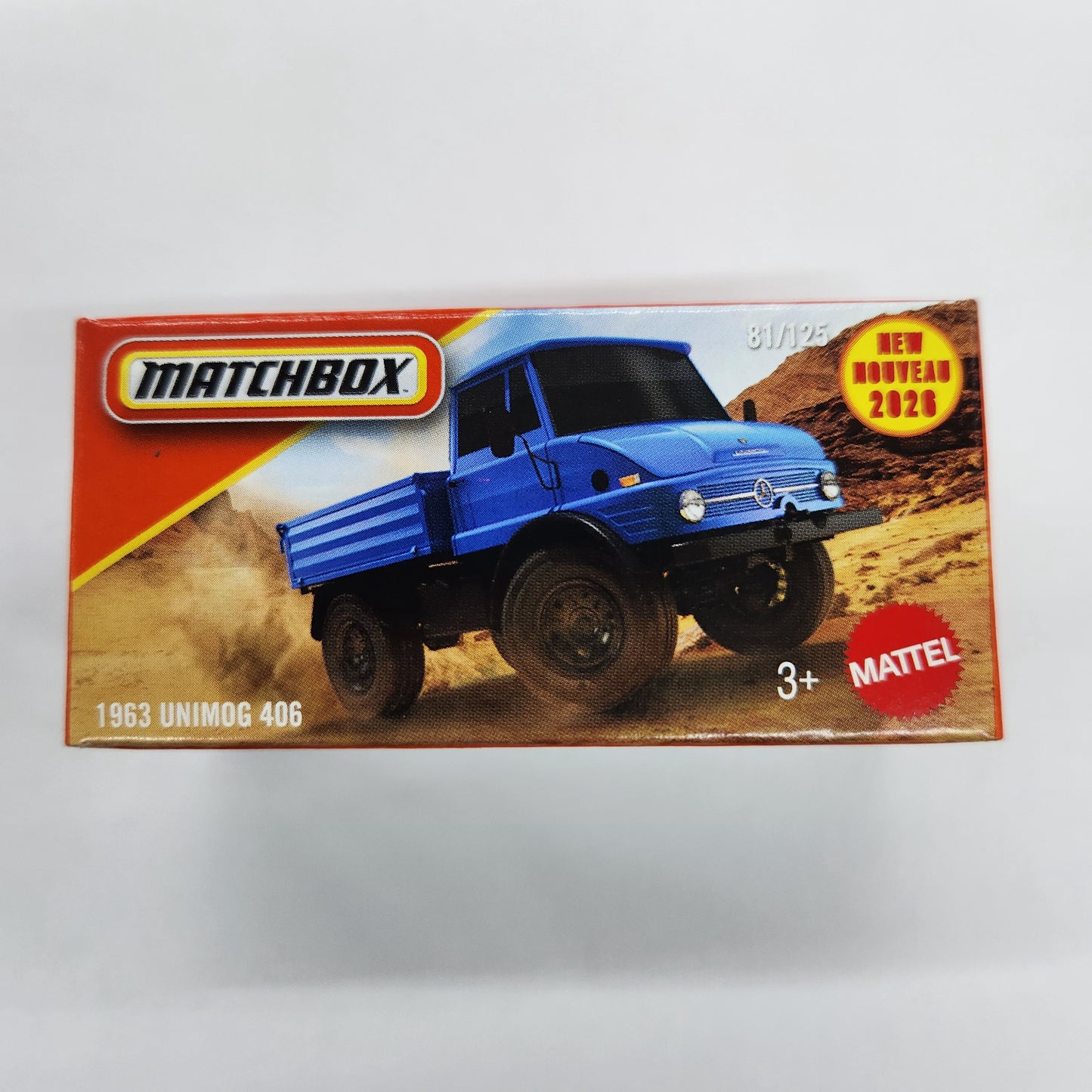 Matchbox - 2026 Power Grabs - 1963 Unimog 406 (Blue) - 1:64 Scale