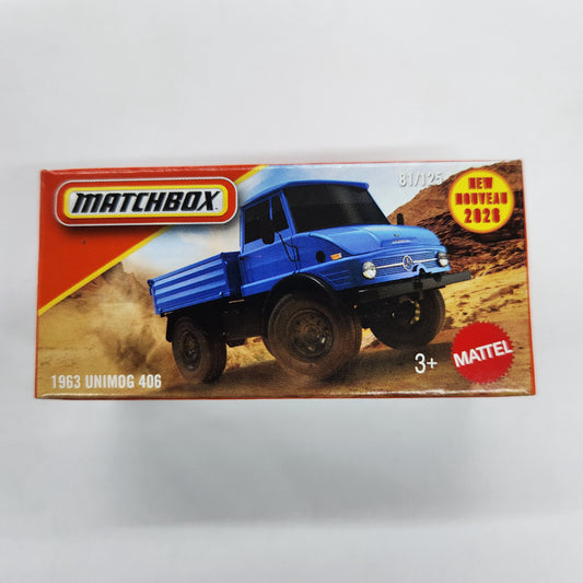 Matchbox - 2026 Power Grabs - 1963 Unimog 406 (Blue) - 1:64 Scale