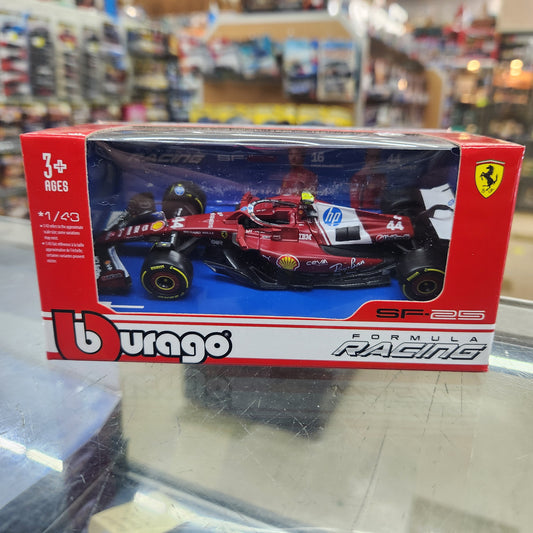Bburago - 2025 Ferrari F1 SF-25 - #44 Lewis Hamilton - 1:43 Scale