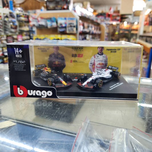 Bburago - Formula Racing - 2025 Red Bull Racing RB21 - Twin Pack - #1 Max Verstappen