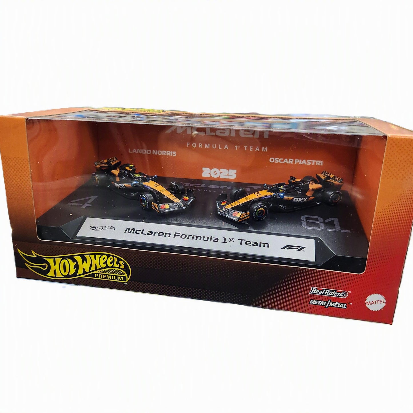 Hot Wheels Premium - 2025 Formula 1 McLaren F1 Team - 2 Pack (Mix 1)