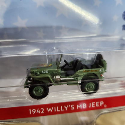 Greenlight - America 250 - 1942 Willys MB Jeep - 1:64 Scale