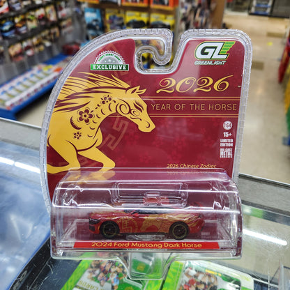 Greenlight - 2026 Chinese Year of the Horse - 2024 Ford Mustang Dark Horse