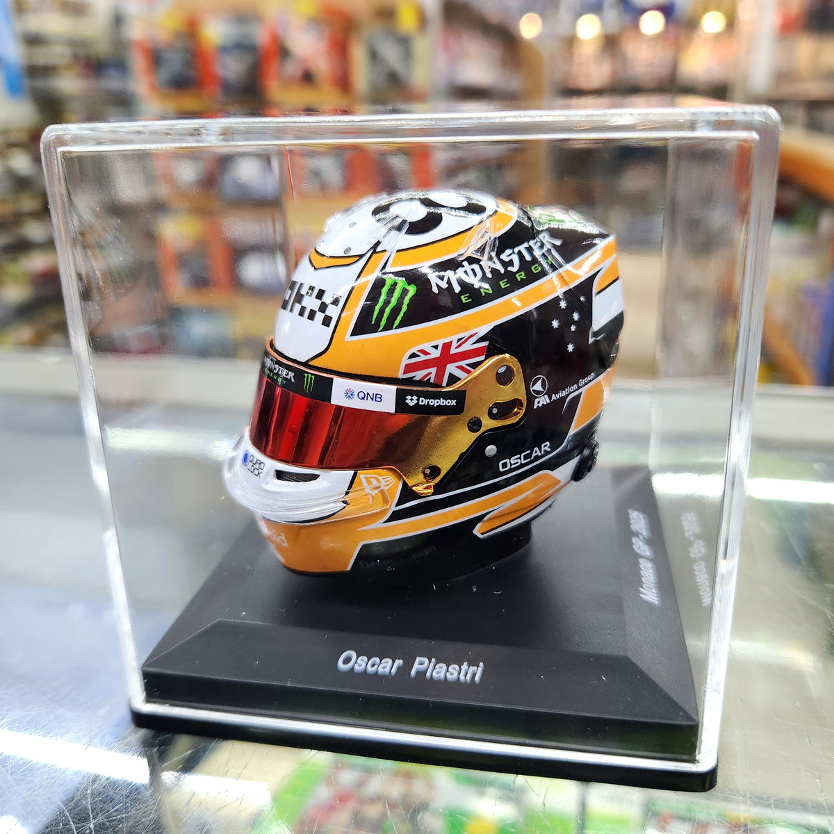 Spark Helmets - McLaren Formula 1 F1 Team - Oscar Piastri (Monaco GP 2025) - 1:5 Scale