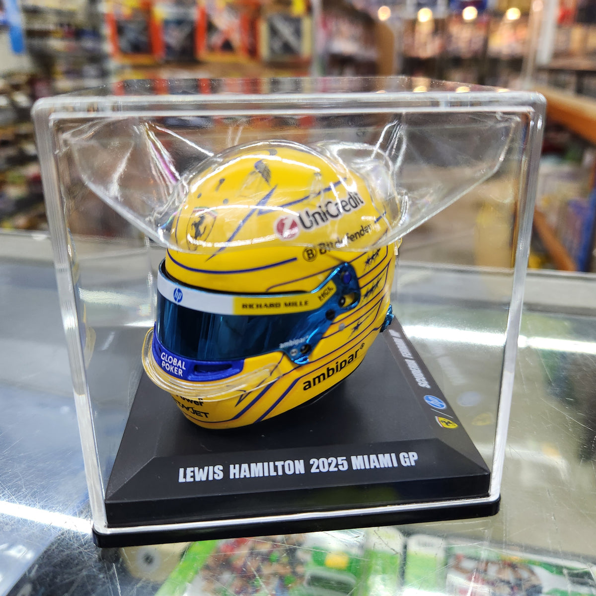 Looksmart - Helmet - Ferrari F1 Team - Miami GP 2025 - Lewis Hamilton - 1:5 Scale