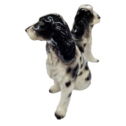 Ceramic Spaniel Puppies (Pair) - 11cm