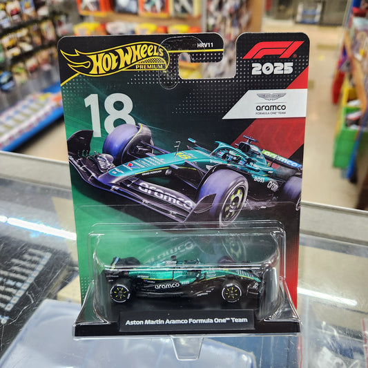 Hot Wheels Premium - 2025 Aston Martin Aramco F1 Formula 1 Team - #18 Lance Stroll