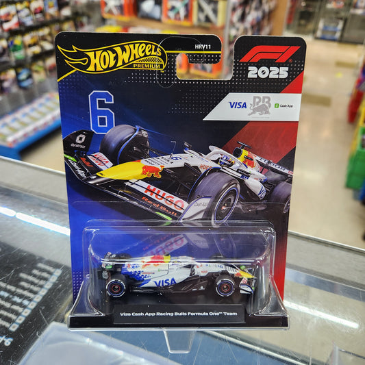 Hot Wheels Premium - 2025 VCARB Racing Bulls F1 Formula 1 Team - #6 Isaac Hadjar