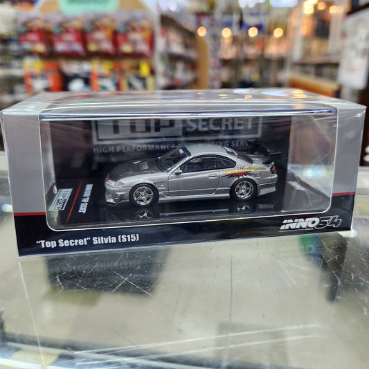 INNO64 - Nissan Silvia (S15) Top Secret (Silver) - 1:64 Scale