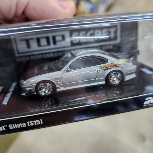 INNO64 - Nissan Silvia (S15) Top Secret (Silver) - 1:64 Scale
