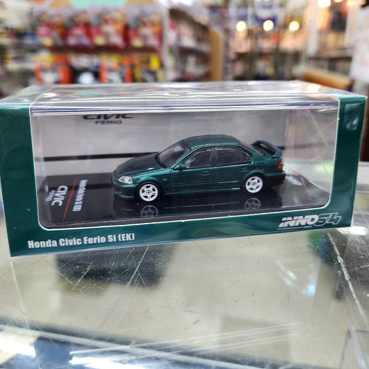 INNO64 - Honda Civic Ferio Si (ek) Metallic Green - 1:64 Scale