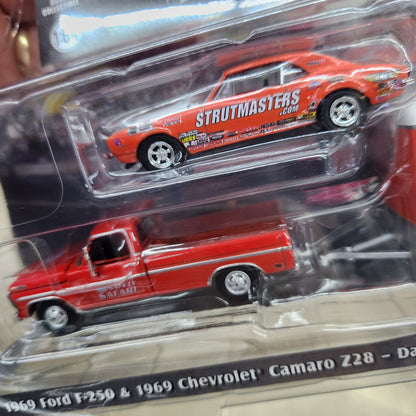 Greenlight - Racing 'Hitch & Tow' Series 6 - 1969 Ford F-250 & 1969 Camaro with Trailer