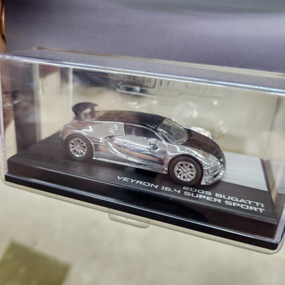 Majorette - Collection Series (Wave 5) - 2005 Bugatti Veyron 16.4 Super Sport (Chrome) - 1:64 Scale