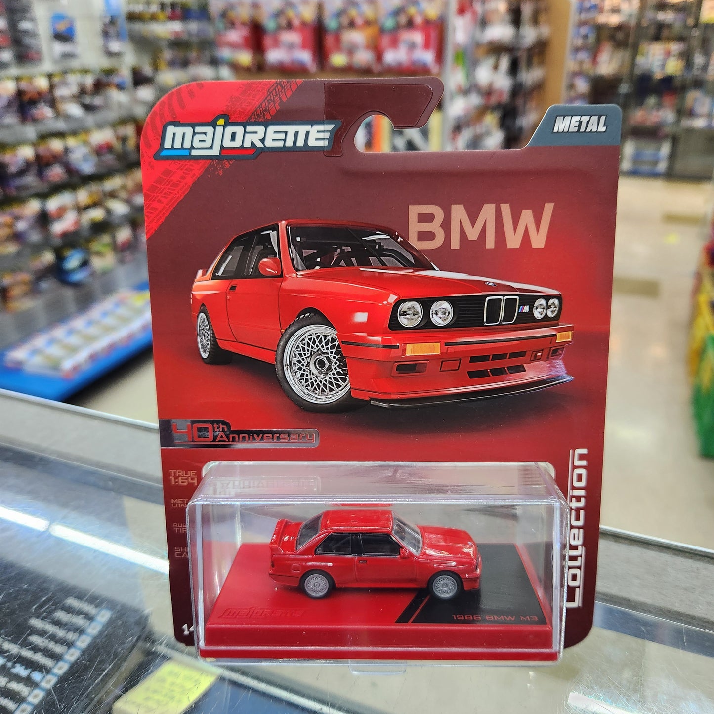 Majorette - Collection Series (Wave 5) - 1986 BMW M3 (Red) - 1:64 Scale