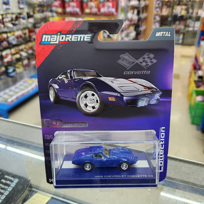 Majorette - Collection Series (Wave 5) - 1966 Chevrolet Corvette C3 (Royal Blue) - 1:64 Scale