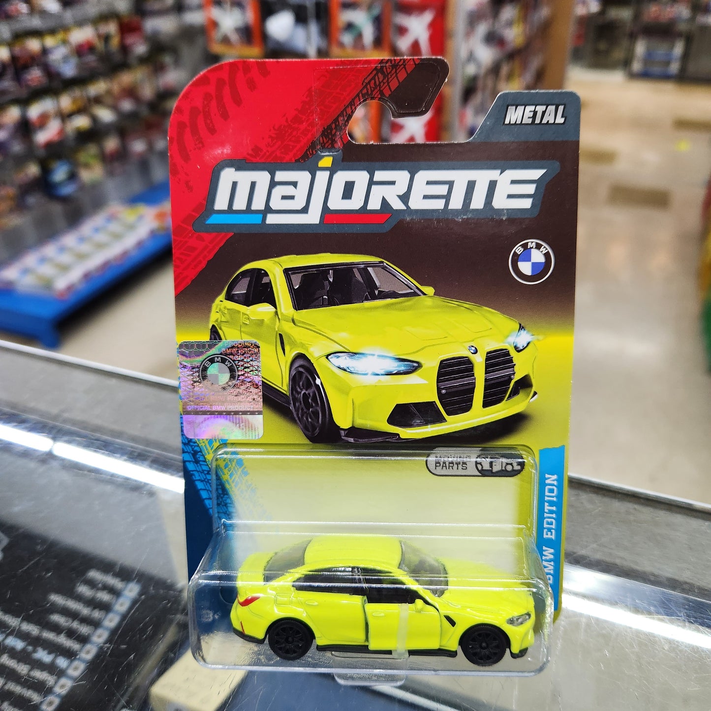Majorette - BMW Premium Cars - BMW M3 (Lime Yellow) - 1:64 Scale