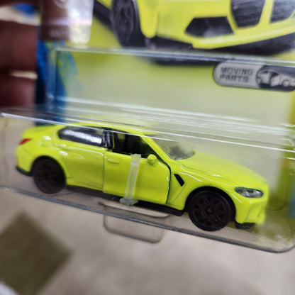 Majorette - BMW Premium Cars - BMW M3 (Lime Yellow) - 1:64 Scale
