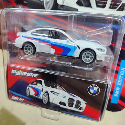 Majorette - BMW Deluxe Cars - BMW M3 (Red/White/Blue) - 1:64 Scale
