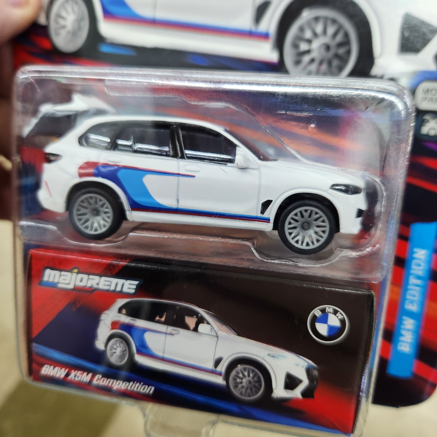 Majorette - BMW Deluxe Cars - BMW X5M Competition (Red/White/Blue) - 1:64 Scale