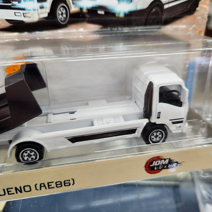 Majorette - JDM Legends Car Transporter - Toyota Sprinter Trueno (AE86) + Isuzu NPR