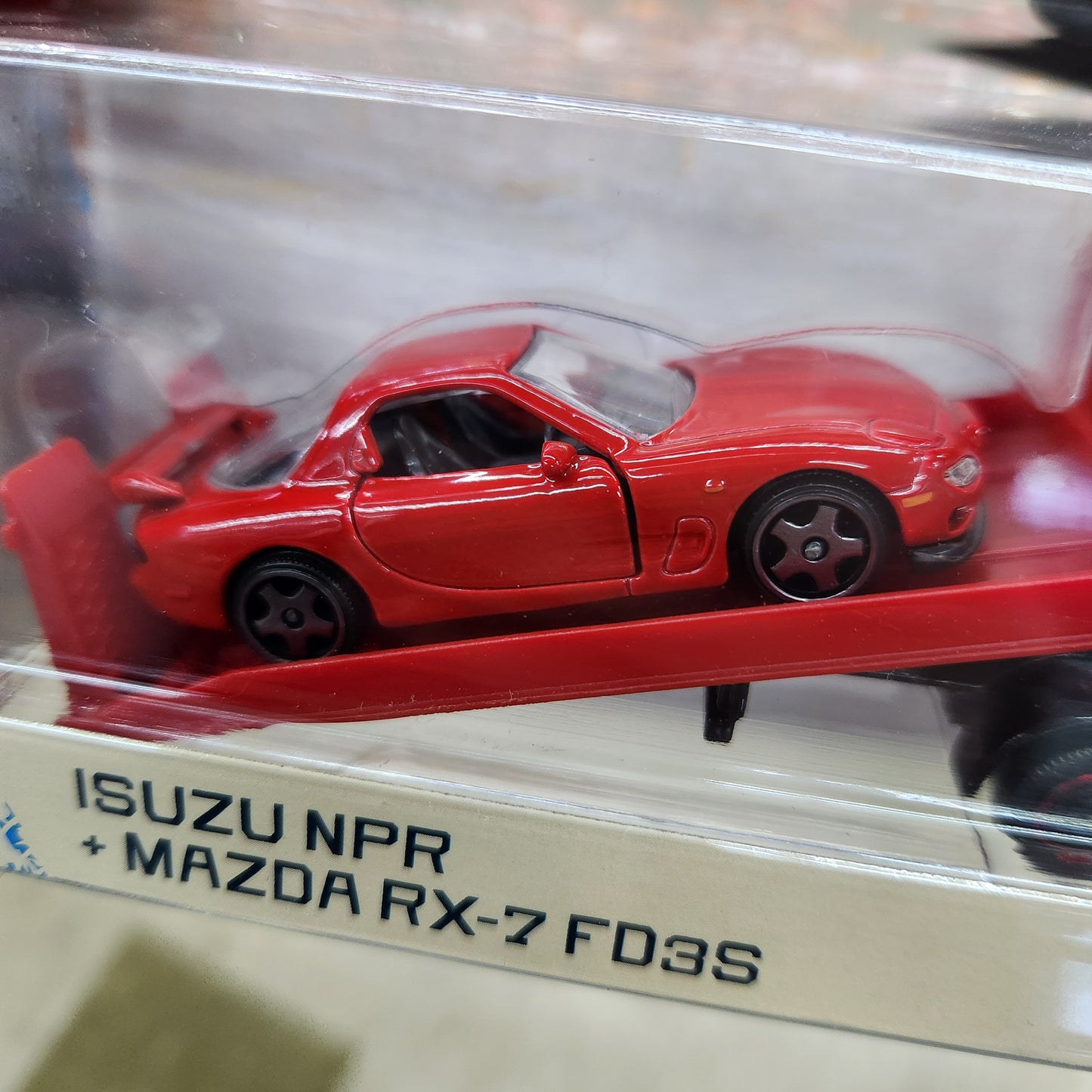 Majorette - JDM Legends Car Transporter - Mazda RX-7 (FD3S) + Isuzu NPR