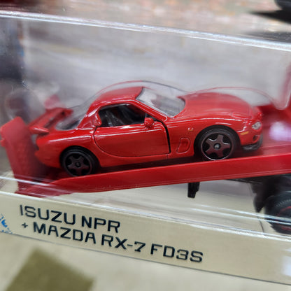 Majorette - JDM Legends Car Transporter - Mazda RX-7 (FD3S) + Isuzu NPR