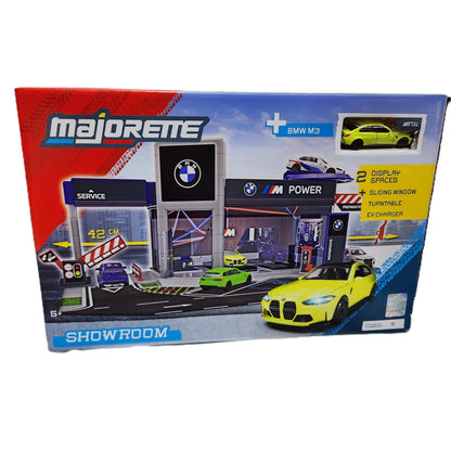 Majorette - BMW Service & Showroom Set + 1 Vehicle - 1:64 Scale