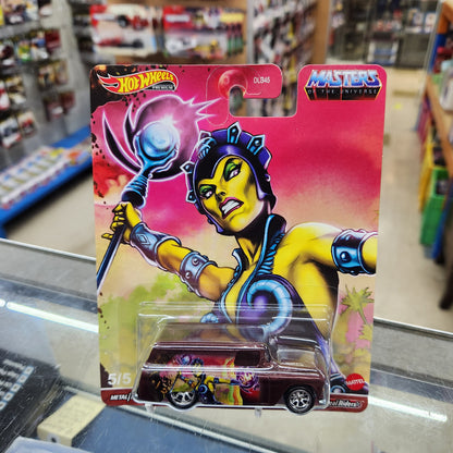 Hot Wheels Premium - Pop Culture (2021 Retro Entertainment) - '55 Chevy Panel 'MOTU Evil-Lyn'