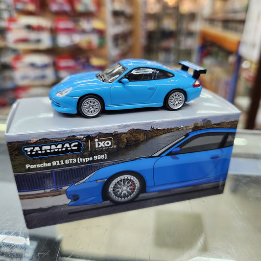 Tarmac Works - Porsche 911 (996) GT3 (Light Blue) - 1:64 Scale