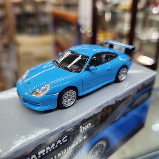Tarmac Works - Porsche 911 (996) GT3 (Light Blue) - 1:64 Scale